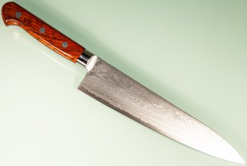 Kiya Hamono SG2 Suminagashi Damascus Gyuto 215mm