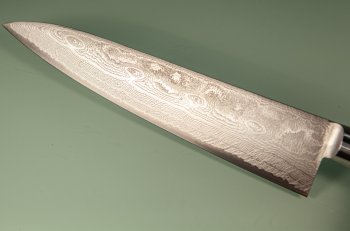 Kiya Hamono SG2 Suminagashi Damascus Gyuto 215mm