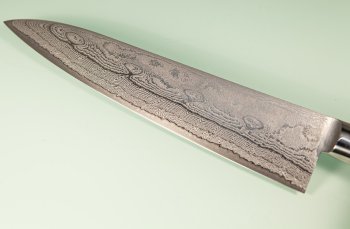 Kiya Hamono SG2 Suminagashi Damascus Gyuto 215mm