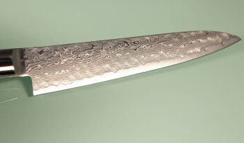 Kiya Hamono SG2 Suminagashi Damascus Petty 130mm