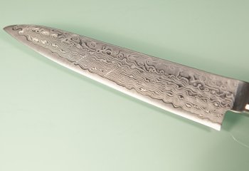 Kiya Hamono SG2 Suminagashi Damascus Petty 130mm