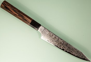 Hatsukokoro Saihyo SG2 Damascus Wa-Kiritsuke Petty 140mm