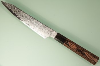 Hatsukokoro Saihyo SG2 Damascus Wa-Kiritsuke Petty 140mm