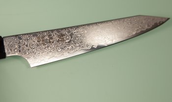 Hatsukokoro Saihyo SG2 Damascus Wa-Kiritsuke Petty 140mm