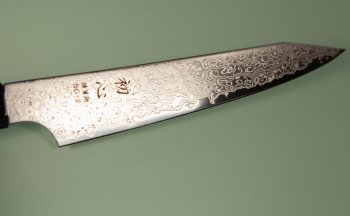 Hatsukokoro Saihyo SG2 Damascus Wa-Kiritsuke Petty 140mm