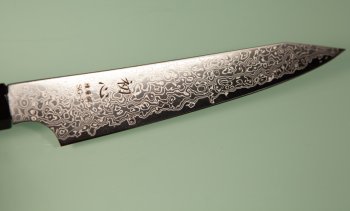 Hatsukokoro Saihyo SG2 Damascus Wa-Kiritsuke Petty 140mm