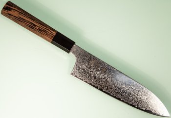 Hatsukokoro Saihyo SG2 Damascus Wa-Santoku 175mm