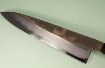 Hatsukokoro Yoake Blue1 Kurouchi Wa-Gyuto 215mm Teak