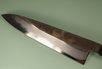 Hatsukokoro Yoake Blue1 Kurouchi Wa-Gyuto 215mm Teak