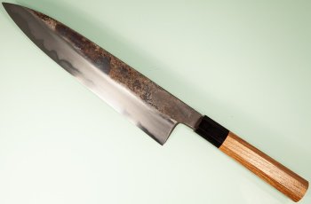 Hatsukokoro Yoake Blue1 Kurouchi Wa-Gyuto 245mm Teak