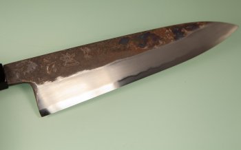 Hatsukokoro Yoake Blue1 Kurouchi Wa-Gyuto 245mm Teak