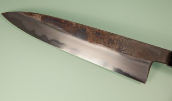 Hatsukokoro Yoake Blue1 Kurouchi Wa-Gyuto 245mm Teak