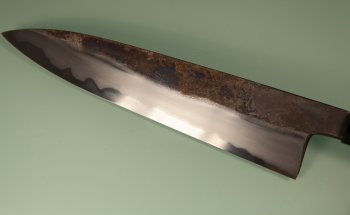 Hatsukokoro Yoake Blue1 Kurouchi Wa-Gyuto 245mm Teak