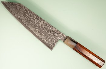 Tanaka R2 Suminagashi Wa-Monster-Bunka 200mm Rosenholz/helles Bffelhorn