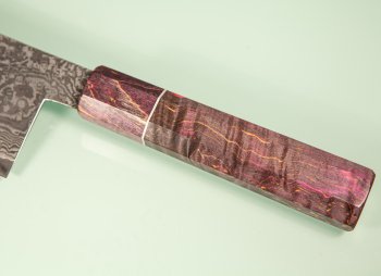 Tanaka R2 Suminagashi Wa-Monster-Bunka 200mm violett stabilisiert mit Ring