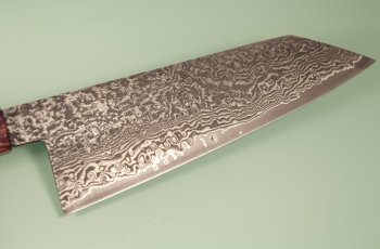 Tanaka R2 Suminagashi Wa-Monster-Bunka 200mm violett stabilisiert mit Ring