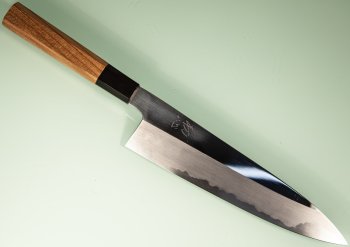 Hatsukokoro Komorebi Blue2 Wa-Gyuto 215mm Teak