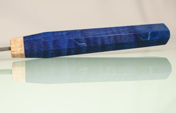 Tanaka R2 Suminagashi Wa-Monster-Bunka 200mm blue curved