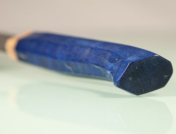 Tanaka R2 Suminagashi Wa-Monster-Bunka 200mm blue curved