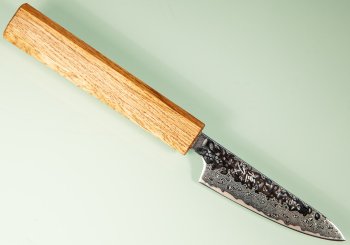 Tsunehisa AUS10 Tsuchime Damascus Wa-Petty 85mm Oak