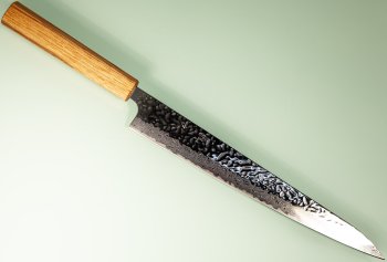 Tsunehisa AUS10 Tsuchime Damascus Wa-Sujihiki 275mm Oak