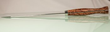 Nigara R2 Satin Tsuchime Kiritsuke 200mm Maplewood