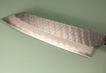 Nigara R2 Satin Tsuchime Kiritsuke 200mm Maplewood