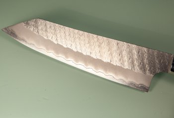 Nigara R2 Satin Tsuchime Kiritsuke 200mm Maplewood