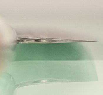 Nigara R2 Satin Tsuchime Santoku 170mm Maplewood/Resin Nr.1