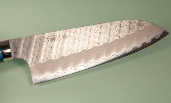 Nigara R2 Satin Tsuchime Santoku 170mm Maplewood/Resin Nr.3