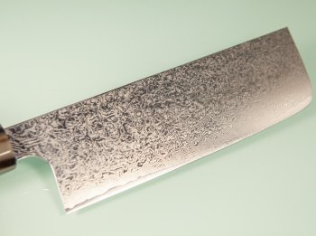 Hatsukokoro Ginyo Silver 3 Damascus Wa-Nakiri 165mm Ebenholz/helles Bffelhorn