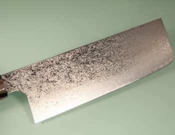 Hatsukokoro Ginyo Silver 3 Damascus Wa-Nakiri 165mm Ebenholz/helles Bffelhorn