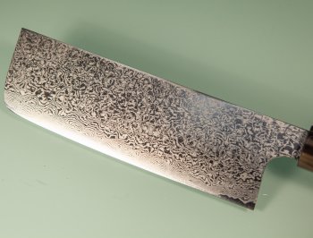 Hatsukokoro Ginyo Silver 3 Damascus Wa-Nakiri 165mm Ebenholz/helles Bffelhorn