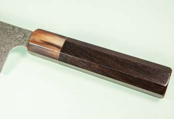 Hatsukokoro Ginyo Silver 3 Damascus Wa-Gyuto 215mm Ebenholz/helles Bffelhorn