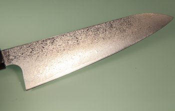 Hatsukokoro Ginyo Silver 3 Damascus Wa-Gyuto 215mm Ebenholz/dunkles Bffelhorn