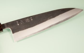 Hatsukokoro Kurokaze White 2 Wa-Gyuto 215mm Ebony