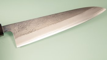 Yoshikane Shirogami Nashiji Wa-Gyuto 215mm Ebony