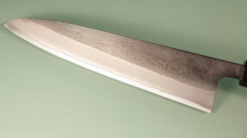 Yoshikane Shirogami Nashiji Wa-Gyuto 215mm Ebony