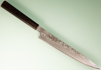 Tanaka Shigeki R2 Damascus Wa-Sujihiki 240mm Ebony