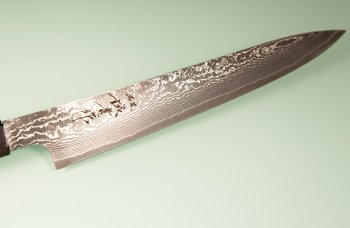 Tanaka Shigeki R2 Damascus Wa-Sujihiki 240mm Ebony