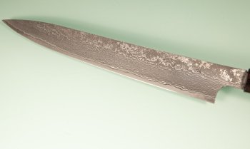 Tanaka Shigeki R2 Damascus Wa-Sujihiki 240mm Ebony