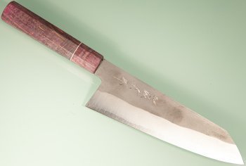 Tanaka Nashiji Silver3 Wa-Monster-Bunka 200mm violett stabilisiert mit Ring