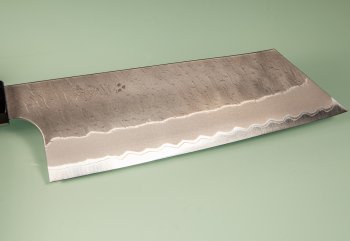 Nigara AS Satin Tsuchime Wa-Kiritsuke Nakiri 170mm Walnut/Buffalo