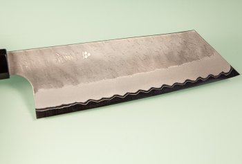 Nigara AS Satin Tsuchime Wa-Kiritsuke Nakiri 170mm Walnut/Buffalo