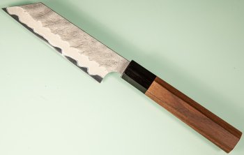 Nigara AS Satin Tsuchime Wa-Kiritsuke Petty 110mm Walnut/Buffalo