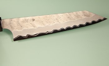 Nigara AS Satin Tsuchime Wa-Kiritsuke Petty 140mm Walnut/Buffalo