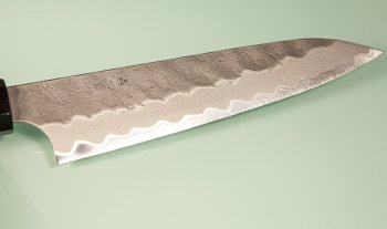 Nigara AS Satin Tsuchime Wa-Petty 140mm Walnut/Buffalo