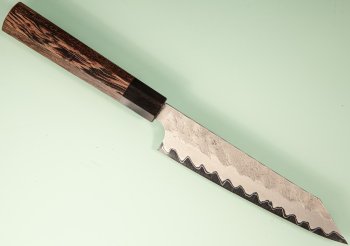 Nigara AS Satin Tsuchime Wa-Kiritsuke Petty 140mm Wenge/Buffalo