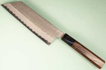 Nigara AS Satin Tsuchime Wa-Kiritsuke Nakiri 170mm Wenge/Buffalo