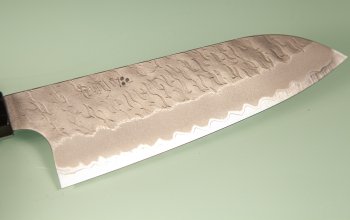 Nigara AS Satin Tsuchime Wa-Santoku 170mm Wenge/Buffalo